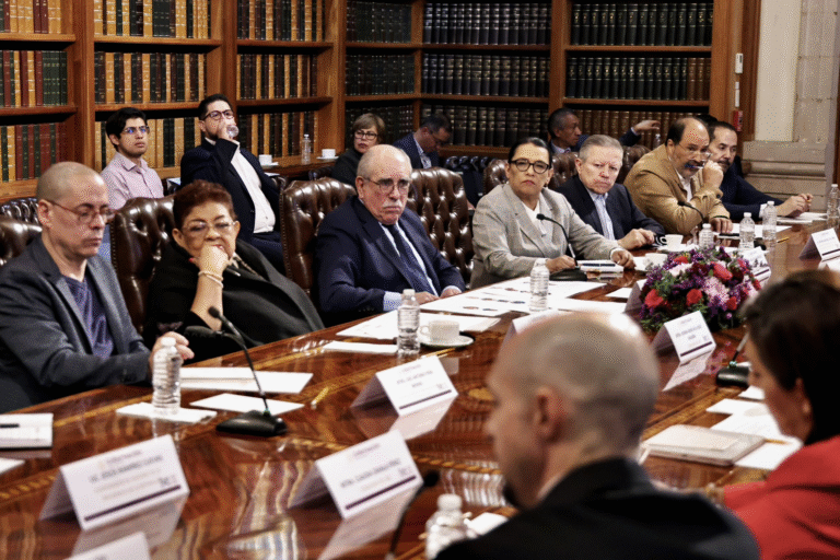 Comisión Presidencial para la Reforma Electoral sostiene diálogo con consejeros del INE