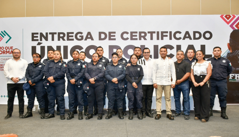 Berriozábal avanza en seguridad con la entrega del Certificado Único Policial