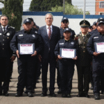 Pepe Chedraui reconoce a policías municipales de Puebla en su día