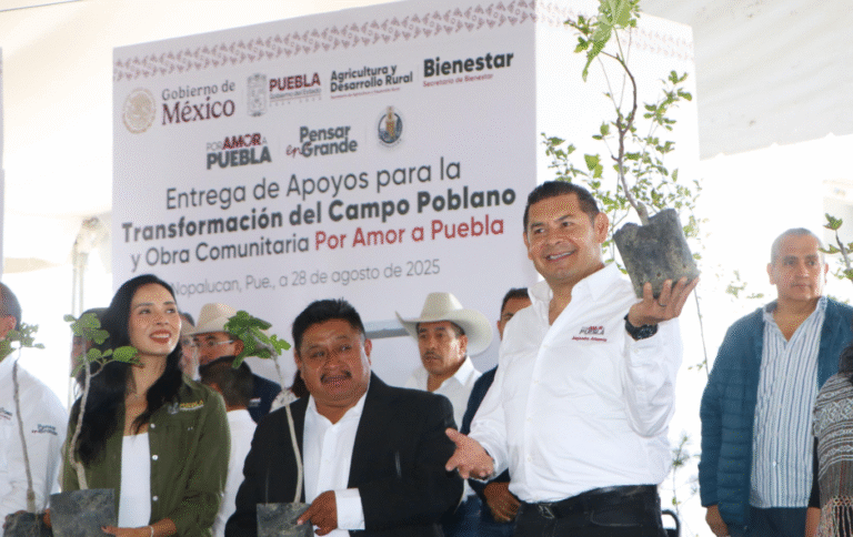 Alejandro Armenta impulsa al campo poblano con apoyos y reforestación en Nopalucan