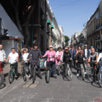 Pepe Chedraui encabeza la “Rodada Patrimonial” en el Centro Histórico de Puebla