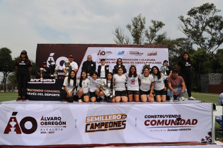 Álvaro Obregón clausura etapa intramuros de los Juegos Populares con premiación a equipos de futbol