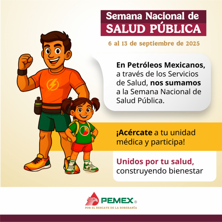 Pemex participa en la Semana Nacional de Salud Pública 2025