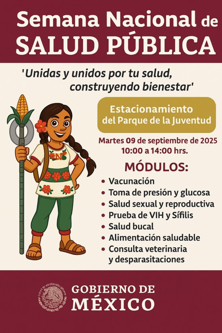 Álvaro Obregón se suma a la Semana Nacional de Salud Pública