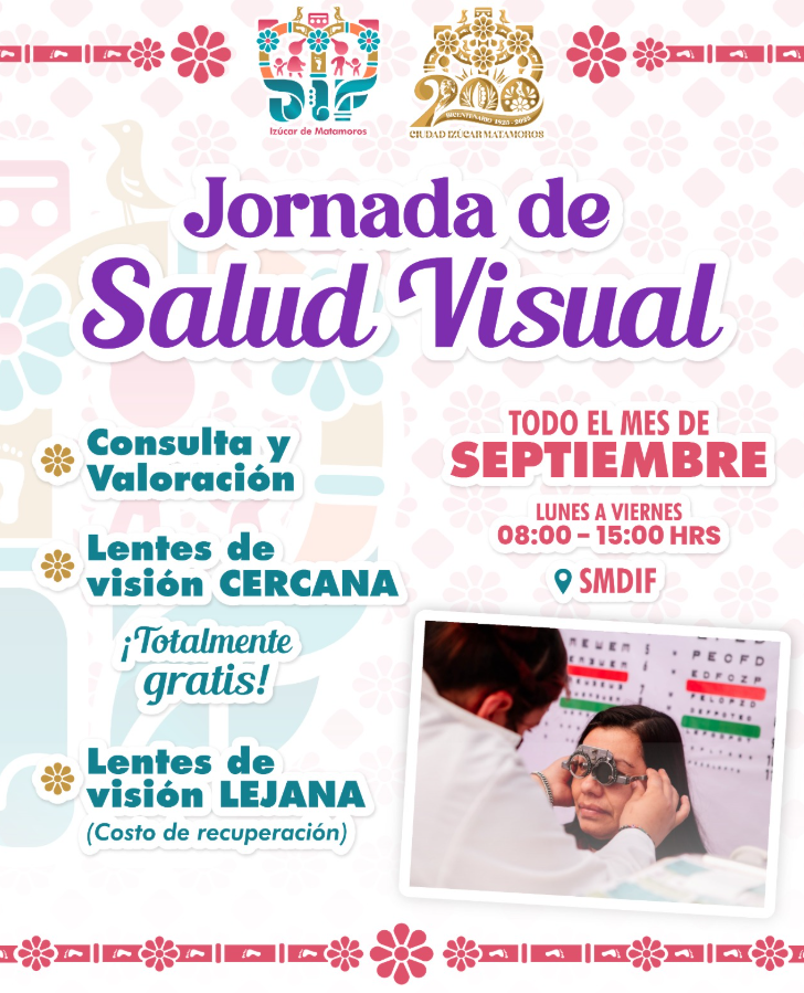 Gobierno de Izúcar de Matamoros impulsa Jornada de Salud Visual durante septiembre