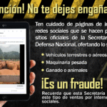 Sedena alerta sobre página falsa en Facebook que suplanta identidad del Ejército Mexicano