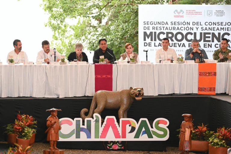 Eduardo Ramírez y Alicia Bárcena encabezan sesión del Consejo Estatal de Microcuencas de la Nueva ERA en Chiapas