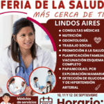 Berriozábal invita a la Feria de la Salud 2025 en el barrio Lindos Aires