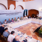 Clara Brugada participa en reunión interestatal contra robo de vehículos en Morelos