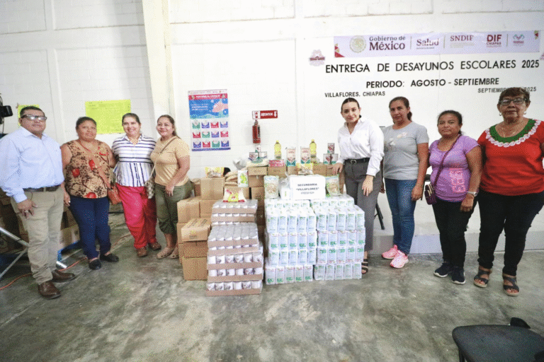 Más de 25 mil alumnos de Villaflores reciben desayunos escolares con apoyo del Ayuntamiento