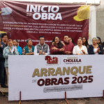 Tonantzin Fernández da banderazo a obra de rehabilitación vial en San Matías Cocoyotla