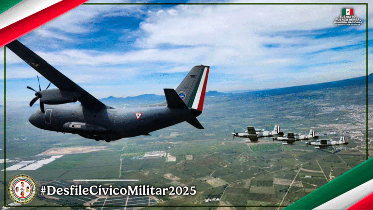 Pilotos de la Fuerza Aérea Mexicana se alistan para el Desfile Cívico Militar 2025