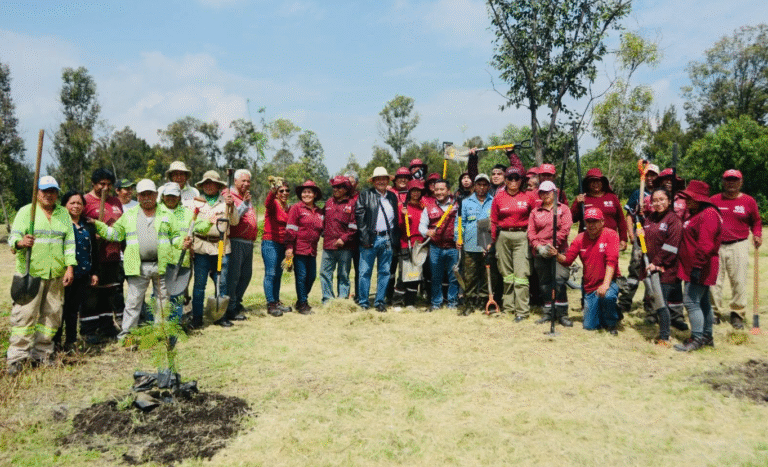 Reforestan más de 700 árboles en Tláhuac para impulsar una comunidad más verde