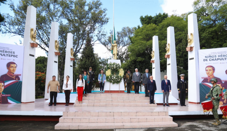 Gobernadora Margarita González Saravia llama a la unidad en homenaje a los Niños Héroes