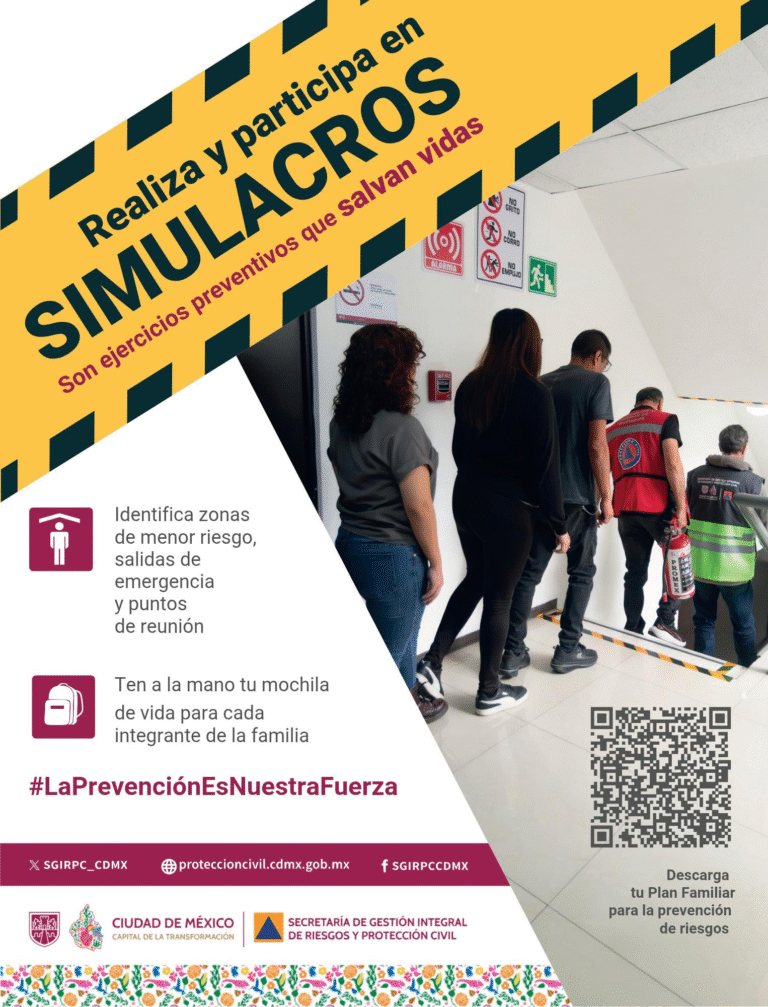 CDMX refuerza cultura de prevención con el Segundo Simulacro Nacional 2025
