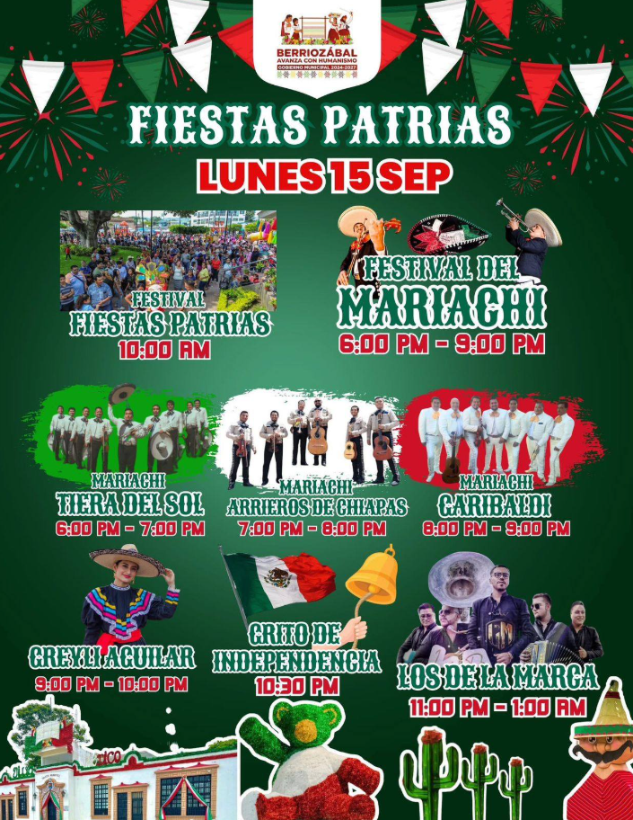 Berriozábal celebra con música y tradición el Festival de Fiestas Patrias