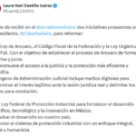 Senado recibe iniciativas de la Presidenta sobre Amparo y desarrollo científico