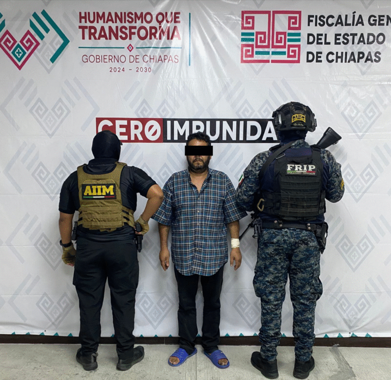 Fiscalías de Chiapas y de Baja California aprehenden a presunto responsable de homicidio calificado