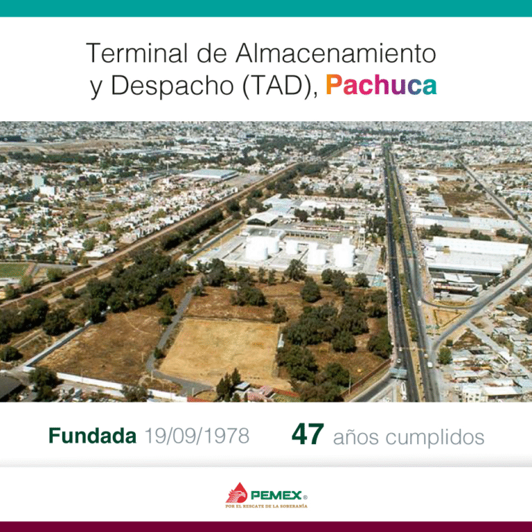 Pemex celebra aniversario de la Terminal de Almacenamiento y Despacho Pachuca