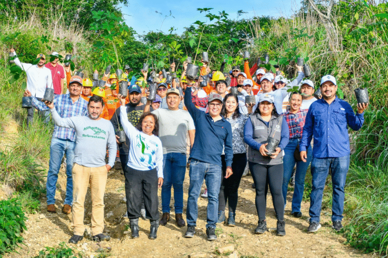 Berriozábal impulsa jornada de reforestación con más de 300 árboles en el Cerro de la Tienda