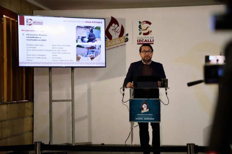 Reactivan pozo “Astros” y restablecen suministro de agua en Cuautitlán Izcalli