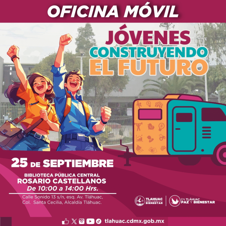 Oficina móvil de Jóvenes Construyendo el Futuro llega a Tláhuac para ofrecer oportunidades laborales