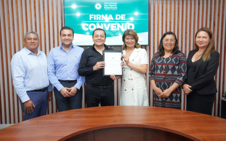 San Martín Texmelucan y Universidad Tecnológica de Huejotzingo firman convenio a favor de la educación