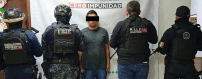 La FGE y SSP aprehenden a presunto responsable de homicidio calificado