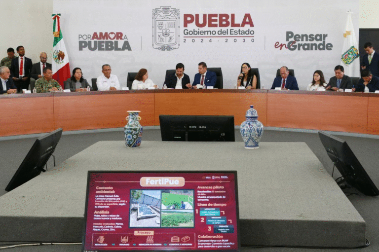 Puebla convierte lirio acuático en mejorador de suelos para uso agrícola