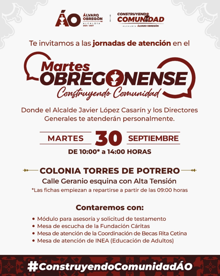 Javier López Casarín llevará el “Martes Obregonense” a Torres de Potrero