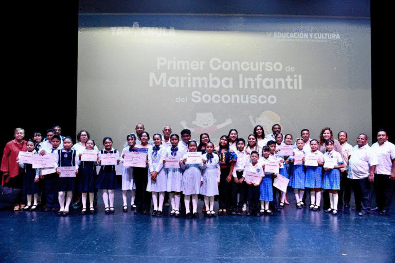 Tapachula celebra tradición y talento infantil con Primer Concurso de Marimbas
