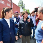 Delfina Gómez y Claudia Sheinbaum supervisan acciones de apoyo en Nezahualcóyotl; 87% de calles ya sin encharcamientos
