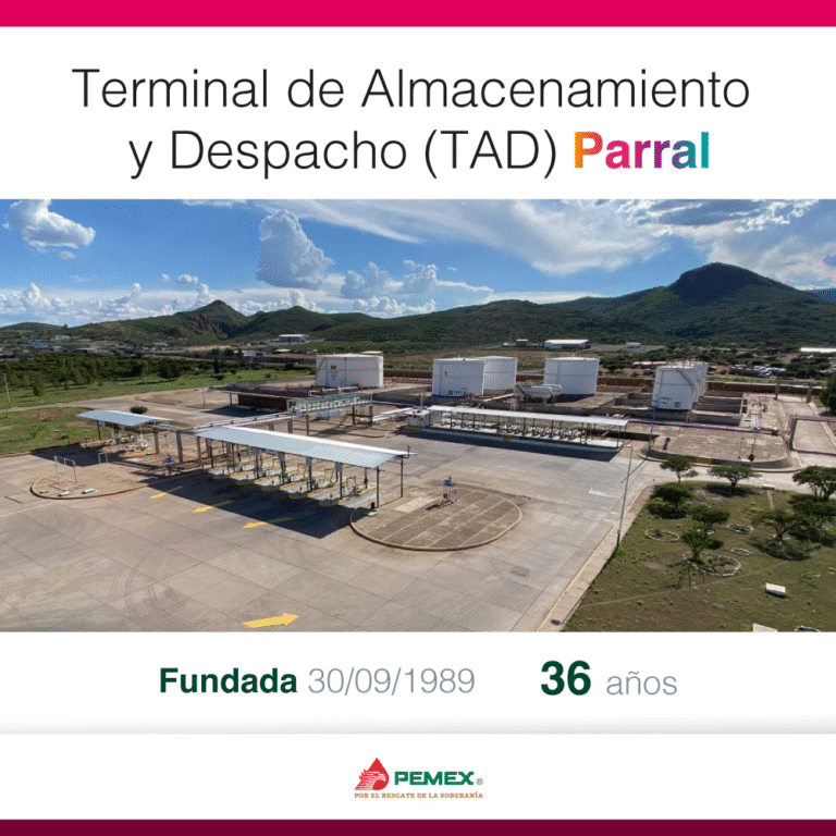Pemex celebra 36 aniversario de la Terminal de Almacenamiento y Despacho Parral en Chihuahua