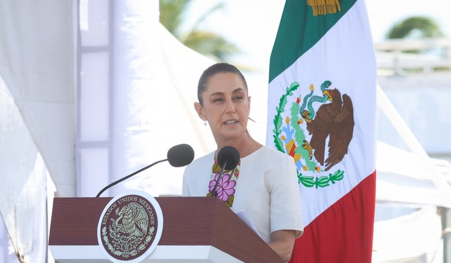 “La soberanía no es dádiva, se defiende cada día”: Sheinbaum en el 204 aniversario de la Armada de México