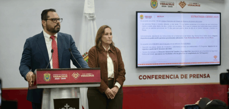 A partir de 2026, todas las motocicletas deberán portar placas vigentes en Veracruz