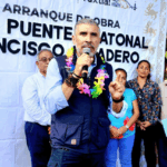 Ángel Torres da banderazo a la construcción de puente peatonal en el Libramiento Sur-Oriente