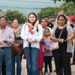 Valeria Rosales inaugura nueva calle en el ejido Nuevo México, Villaflores