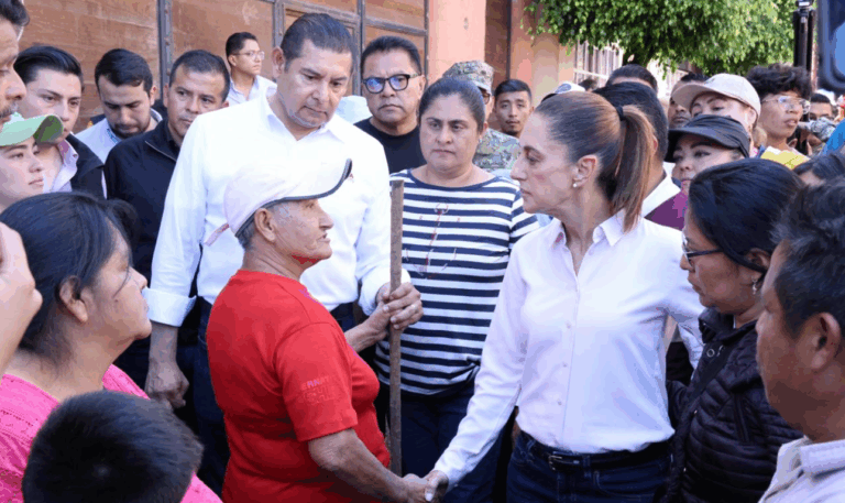 Claudia Sheinbaum garantiza apoyo total a familias damnificadas en Huauchinango