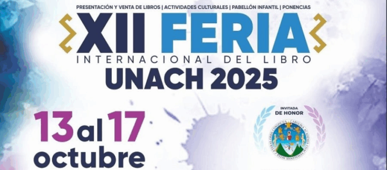 Todo listo para el inicio de la XII Feria Internacional del Libro UNACH 2025