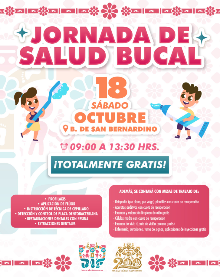 Gobierno de Izúcar invita a Jornada de Salud Bucal gratuita en San Bernardino