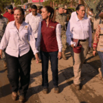 Sheinbaum y Rocío Nahle supervisan ayuda humanitaria en Poza Rica y Álamo tras emergencia por lluvias