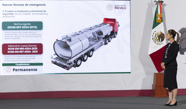 Gobierno federal establece nuevas normas para transporte y distribución de Gas LP con mayor seguridad y vigilancia