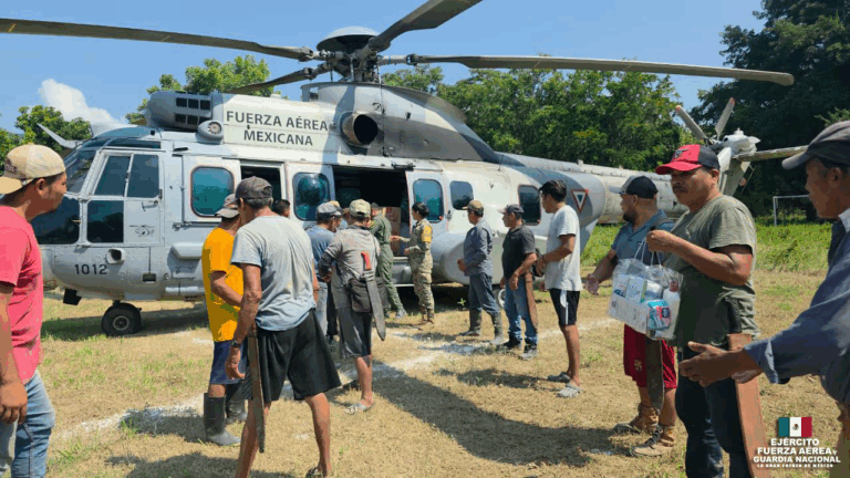 Ejército y Fuerza Aérea activan puente aéreo en Veracruz bajo el Plan DN-III-E