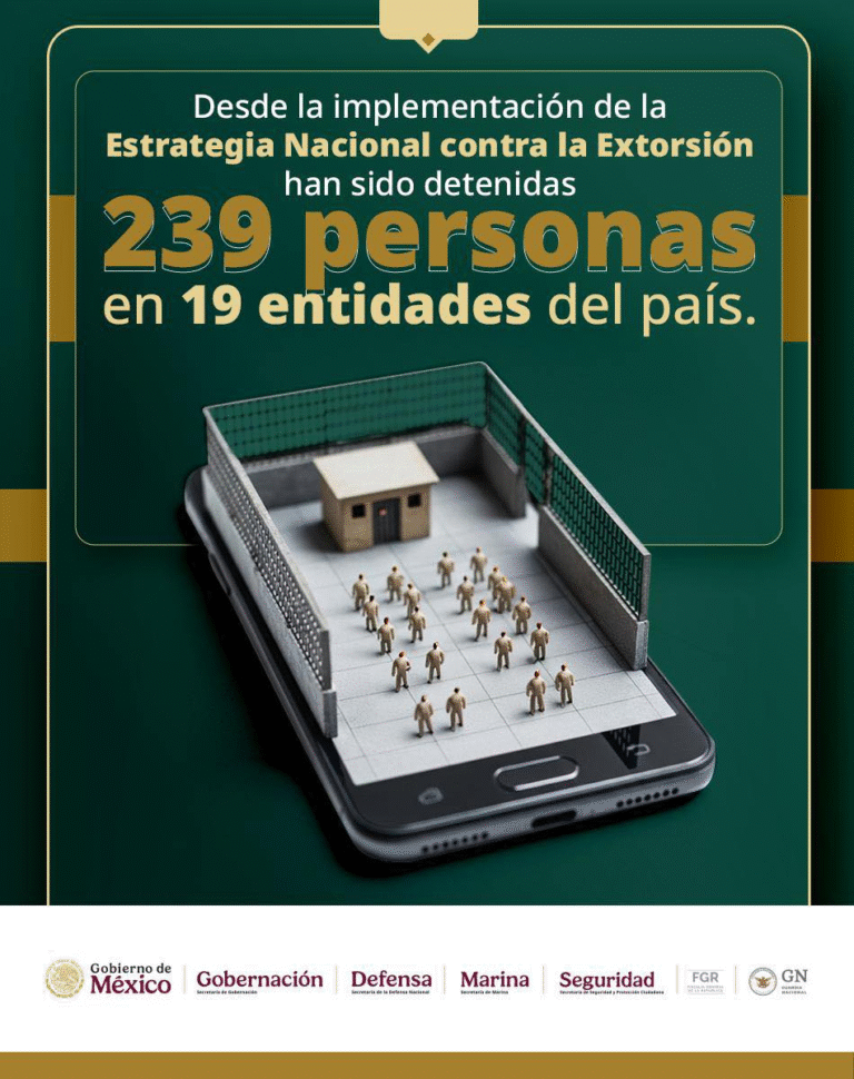 Omar García Harfuch destaca avances de la Estrategia Nacional contra la Extorsión