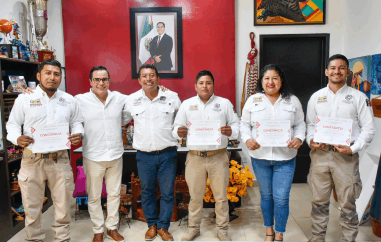 Berriozábal fortalece la capacitación de su personal de Protección Civil