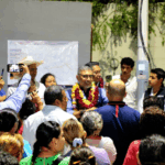 Ángel Torres da seguimiento al Programa de Alumbrado Público en la colonia Loma Bonita Terán