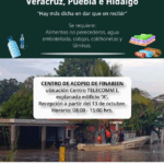 Financiera para el Bienestar instala centro de acopio en apoyo a familias afectadas por inundaciones