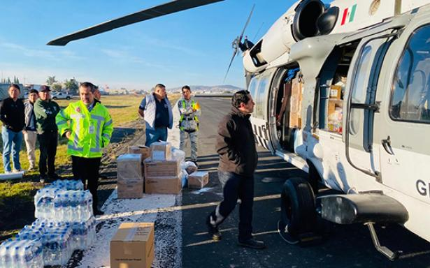 IMSS Hidalgo refuerza atención médica y humanitaria con puentes aéreos tras inundaciones