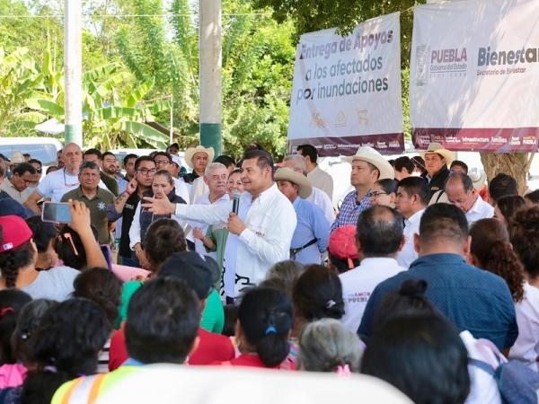 Impulsa Gobierno de Puebla recuperación del campo en zonas afectadas por lluvias