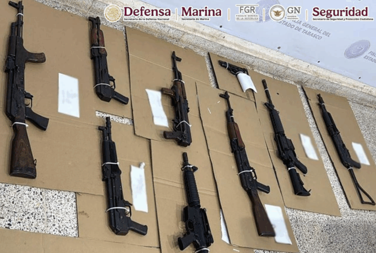 Detienen a 20 presuntos integrantes de una célula criminal en operativo conjunto en Tabasco